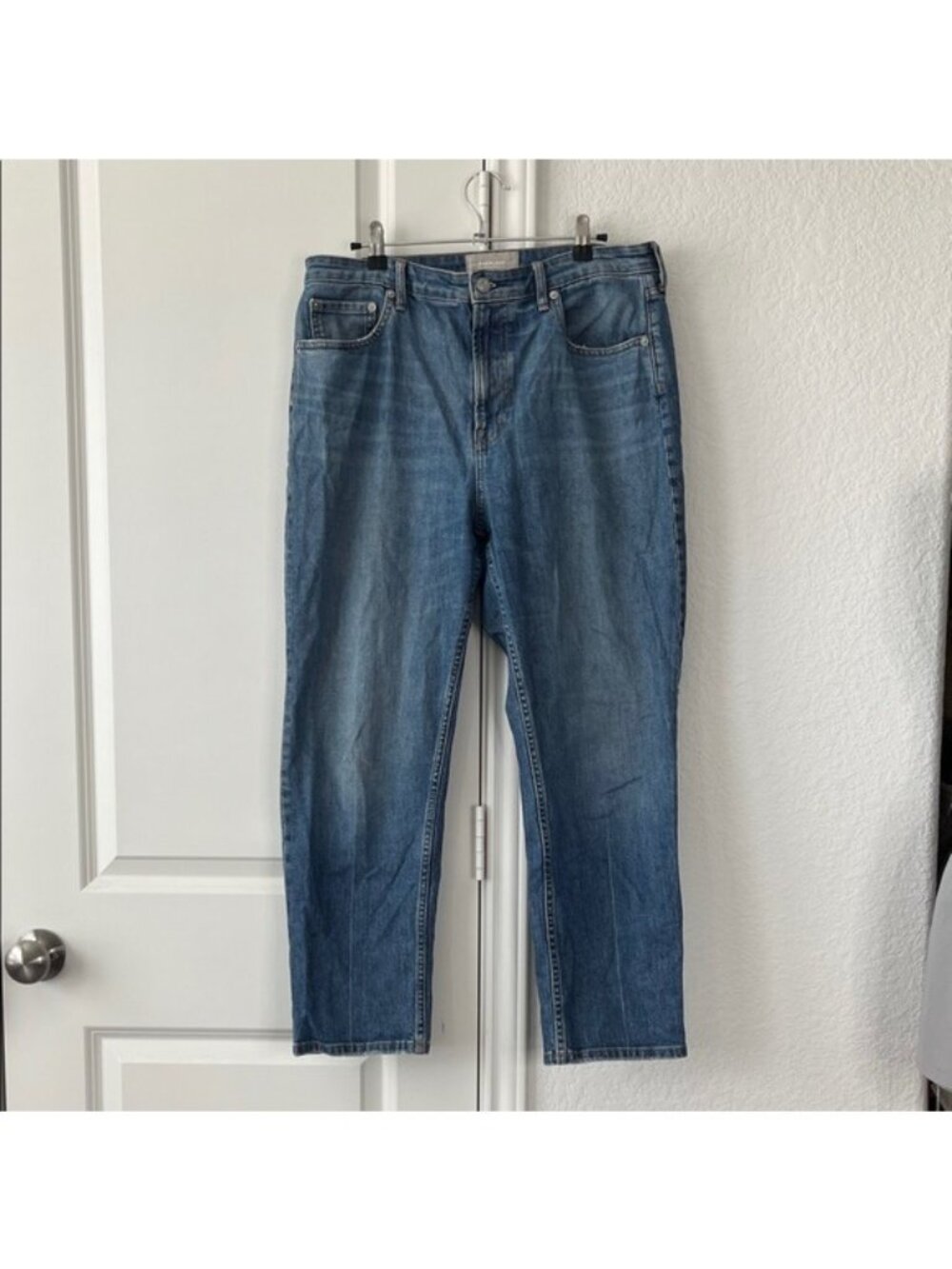 Everlane The High Rise Straight Jean Denim 31 Ankle